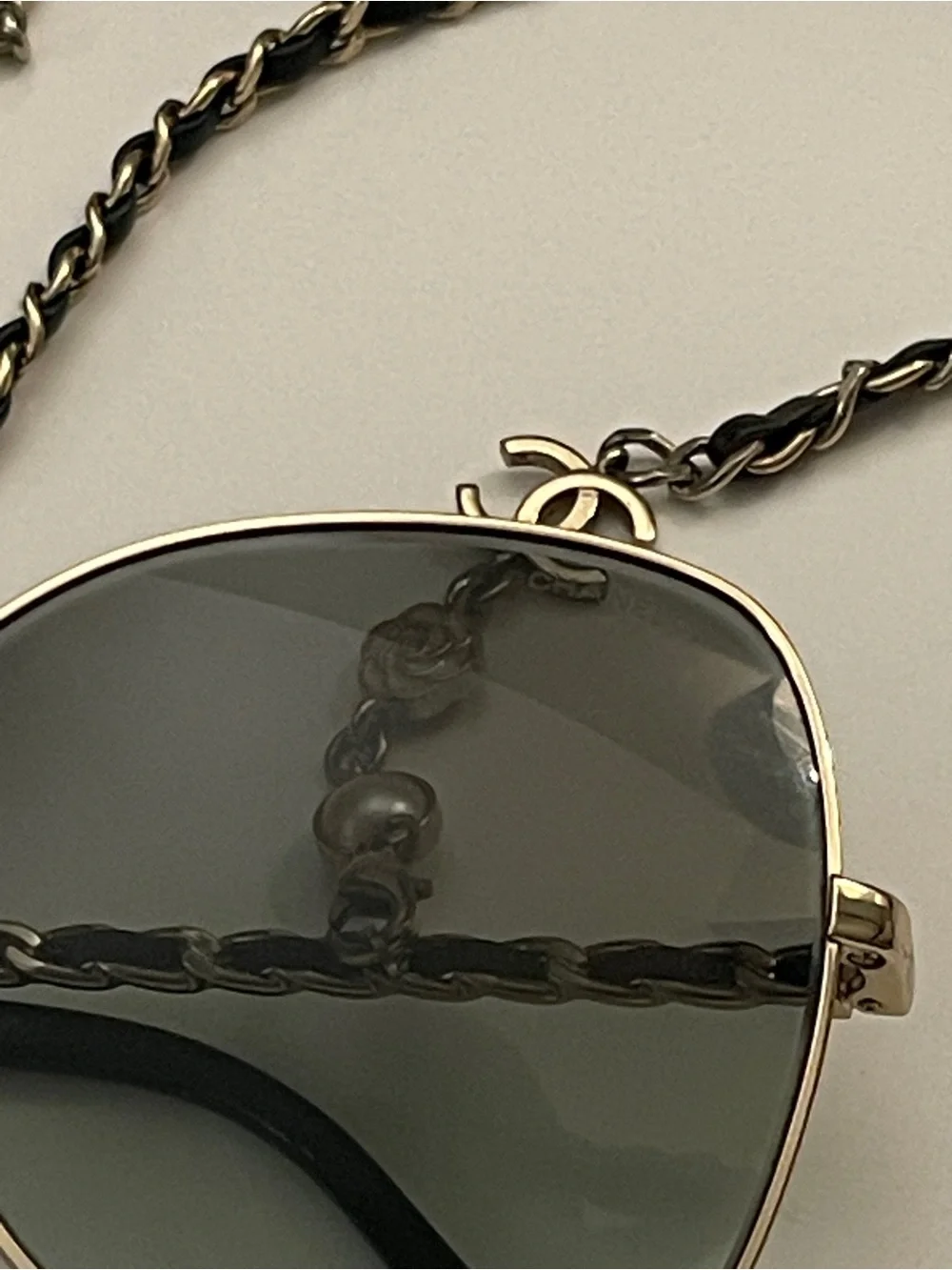 Chanel Chain Sunglasses
